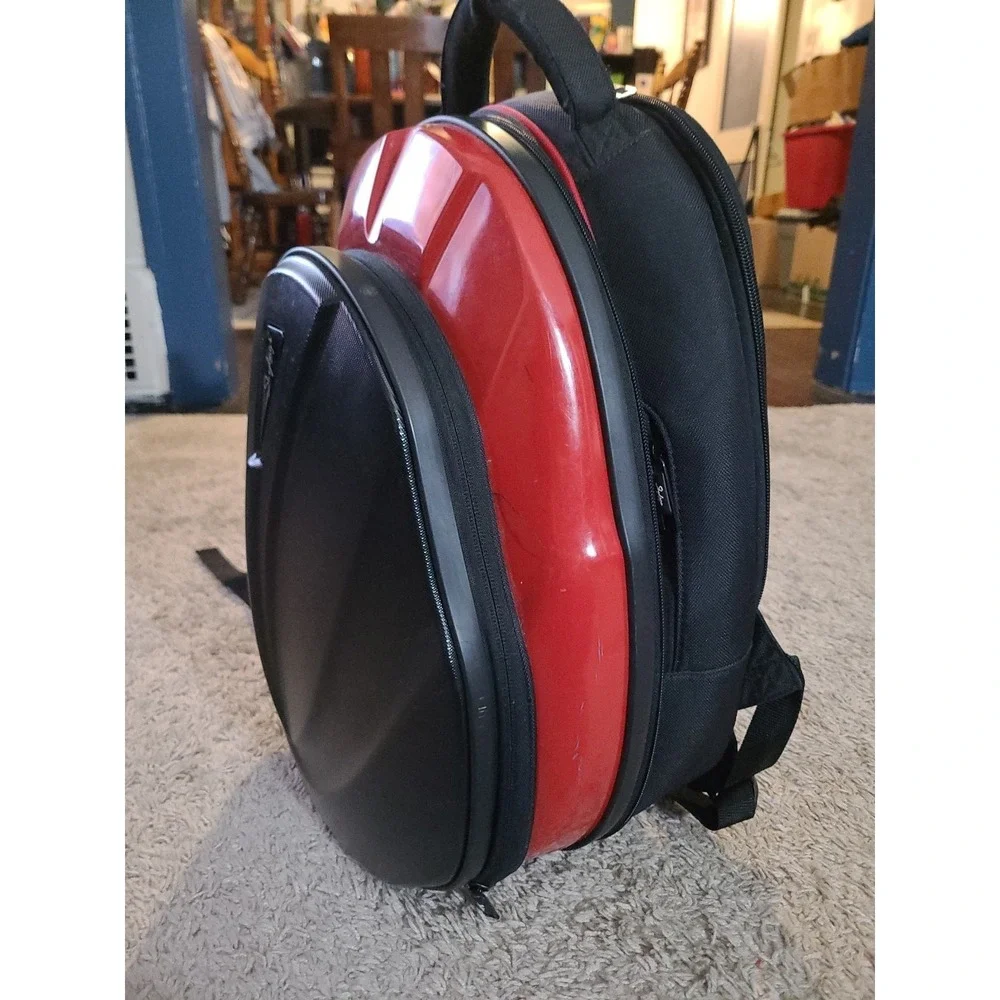 Skybags Speed II polycarbonate red & Black Motorcycle laptop backpack